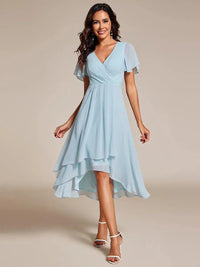 Alfonsina | Women's Asymmetric Flowing Elegant Midi Dress