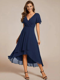 Alfonsina | Women's Asymmetric Flowing Elegant Midi Dress