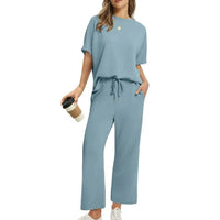 Alice | Women's Pockets Comfortable Lounge Set in Peacock Green