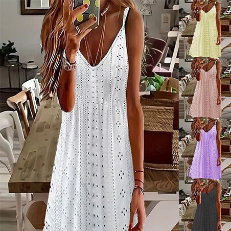 Alice | Women's V-Neck Sleeveless Summer Dress