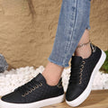 Alice | Women's Quilted Lace-Up Gold-Detail Shoes Sneakers