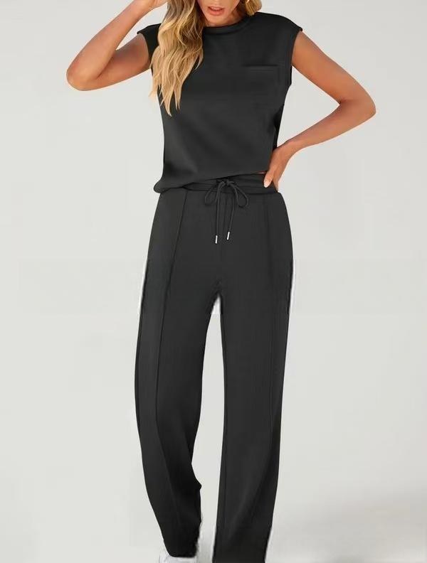 Alicia | Women's Comfortable Fashionable Lounge Set in Black