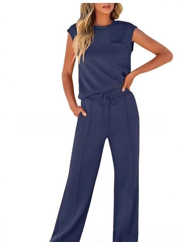 Alicia | Women's Comfortable Fashionable Lounge Set in Dark Blue