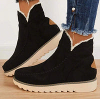 Alina | Women's Ankle Platform Winter Boots in Black
