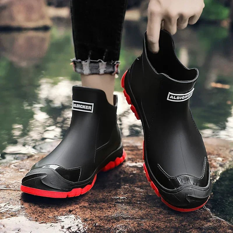 Alison | Women's Ankle Pull-On Lug Sole Closed Toe Boots