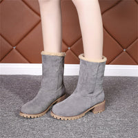 Alma | Women's Faux Shearling Cuff Ankle Style Boots