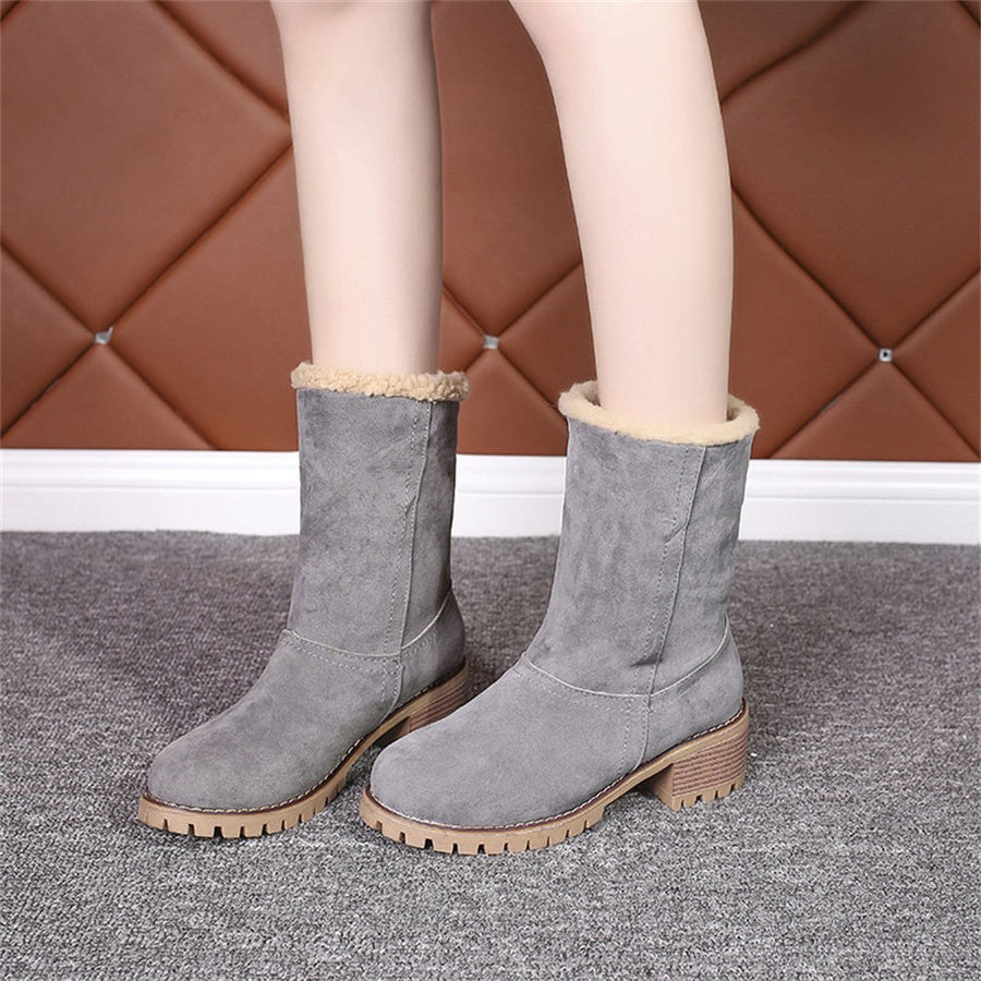 Alma | Women's Faux Shearling Cuff Ankle Style Boots