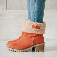 Alma | Women's Faux Shearling Cuff Ankle Style Boots
