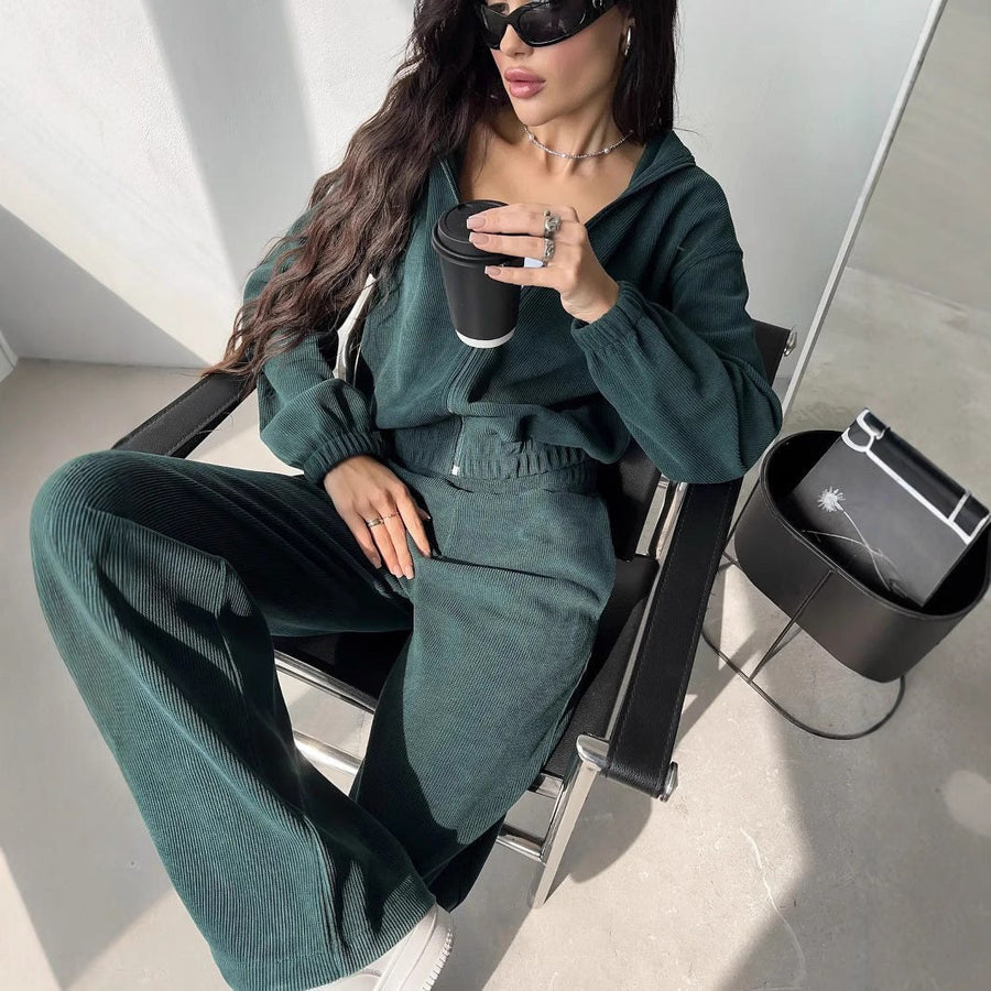 Almira | Women's Elastic Waist Modern Hoodie