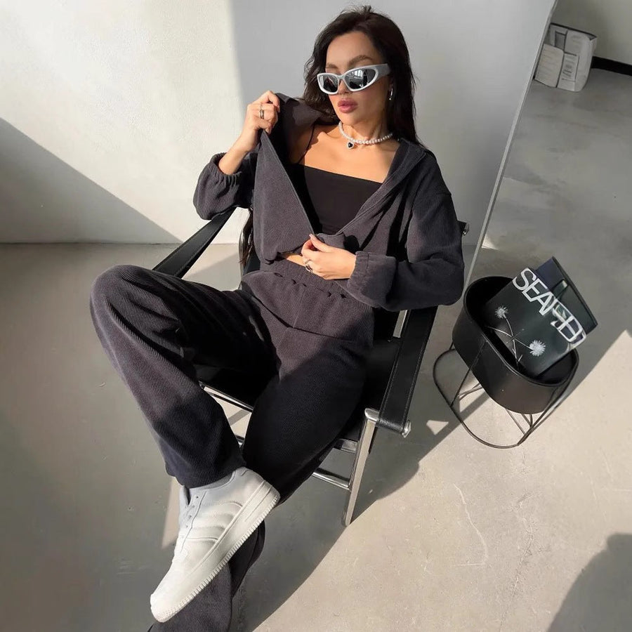 Almira | Women's Elastic Waist Modern Hoodie