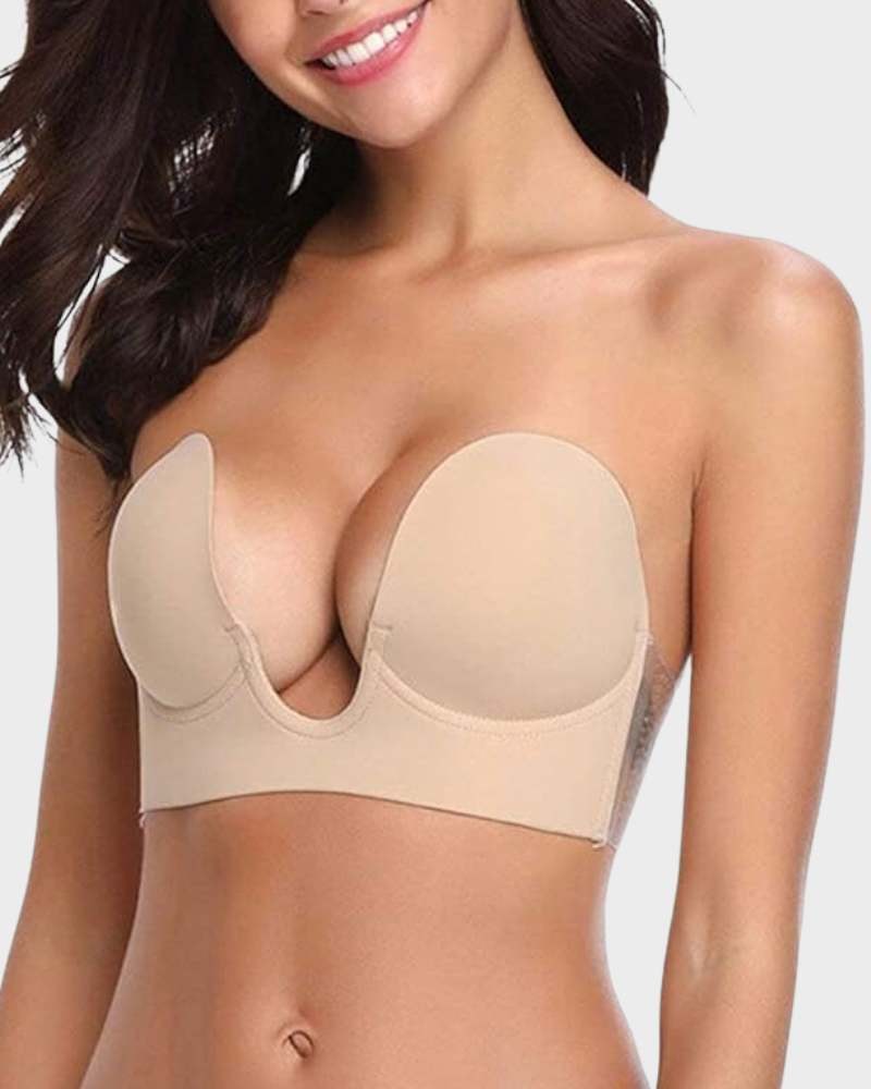 Aloisia | Women's Deep U-Shaped Seamless Design Push-Up Plunge Bra