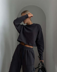 Aloisia | Women's Sweatshirt in Black