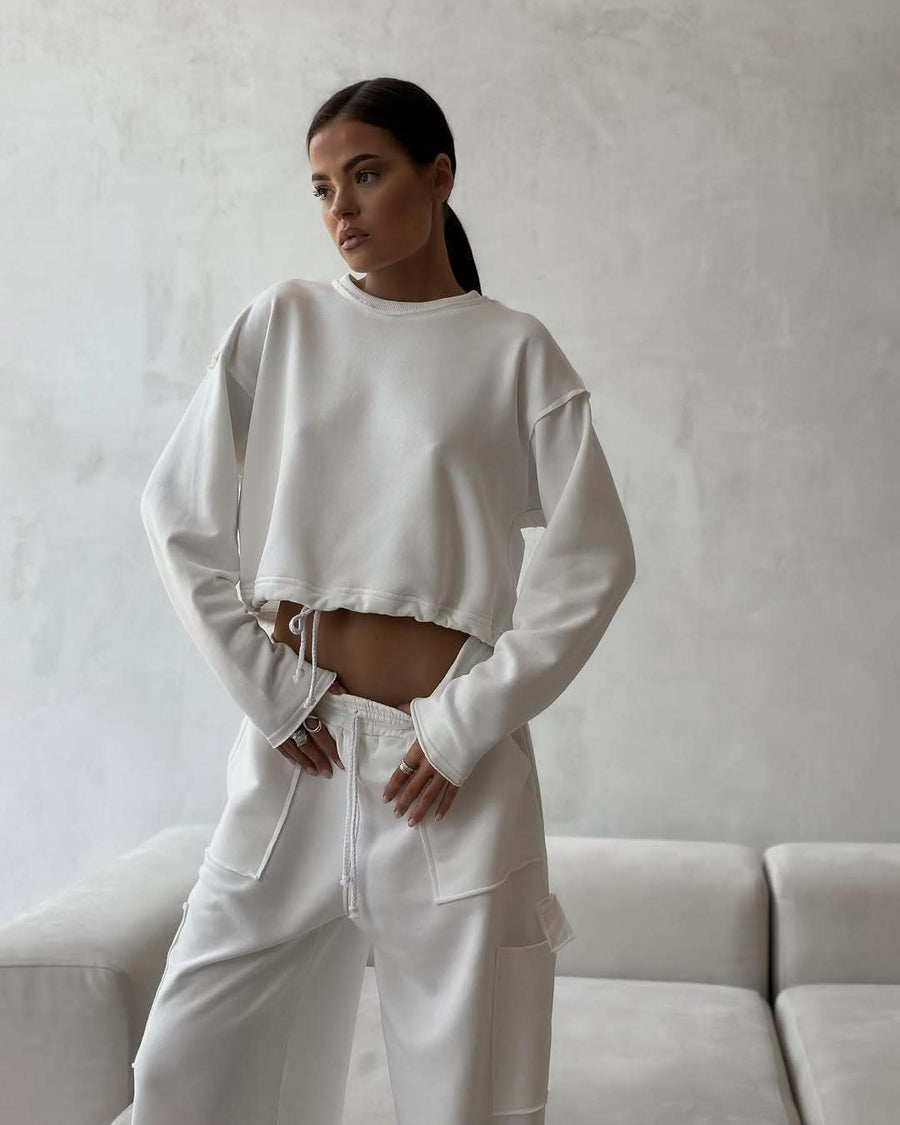 Aloisia | Women's Sweatshirt in White
