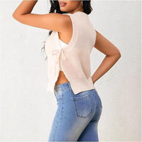 Althea | Women's Sleeveless Knit Top in White