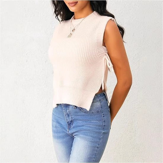 Althea | Women's Sleeveless Knit Top in White