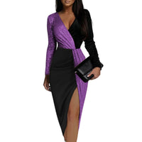 Alvina | Women's V-Neck Bodycon Evening Dress