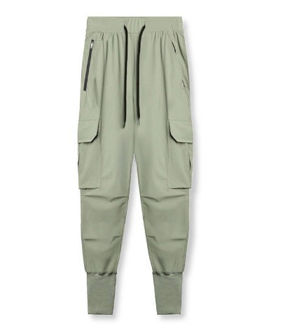 Alvina | Women's Elastic Waist Zip Pockets Pants – Dress Pants in Green