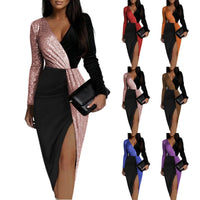 Alvina | Women's V-Neck Bodycon Evening Dress