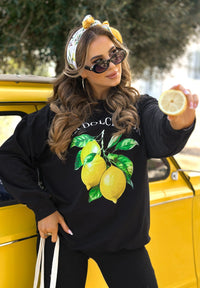 Amadea | Women's Comfortable Sweatshirt in Black