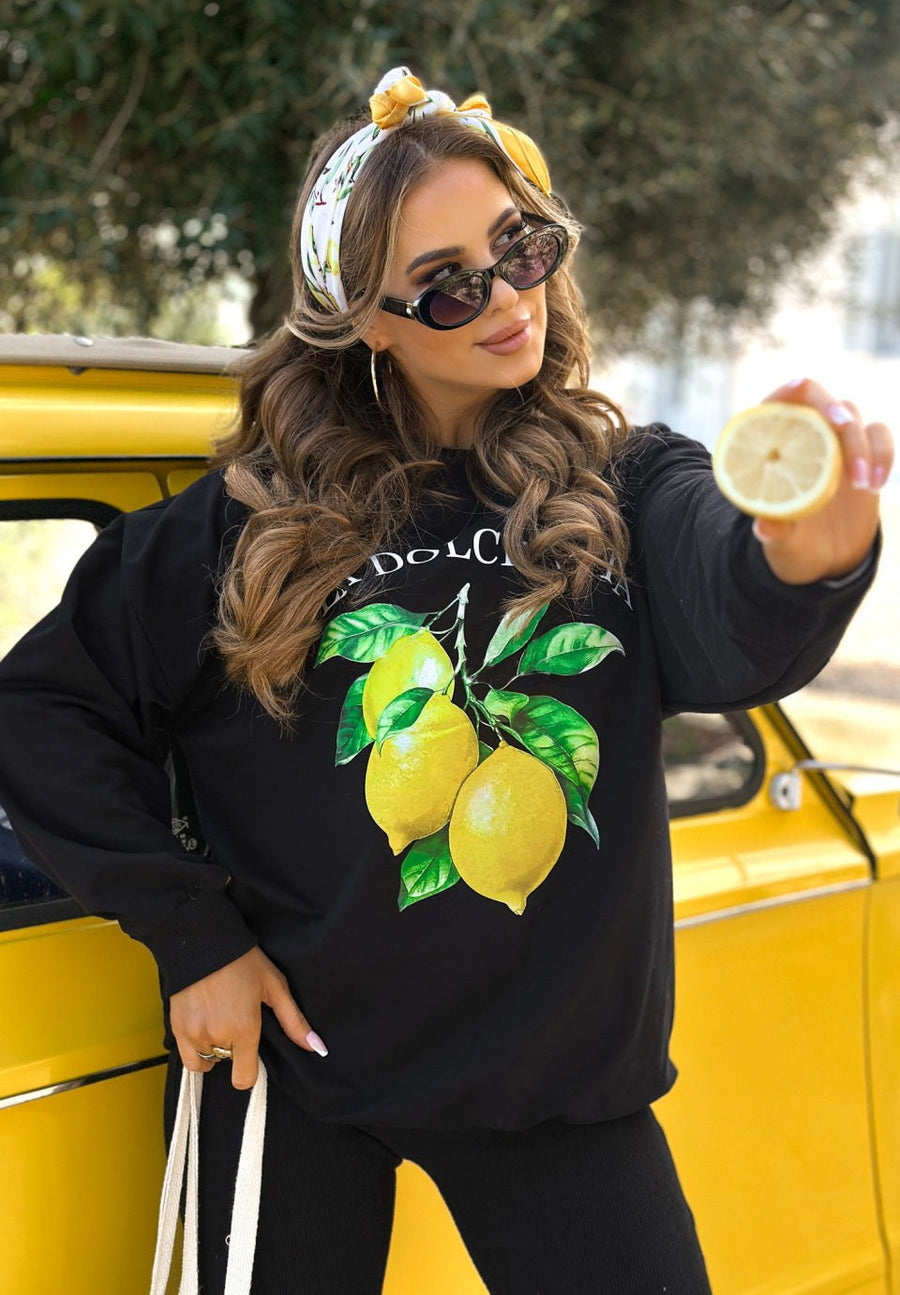 Amadea | Women's Comfortable Sweatshirt in Black