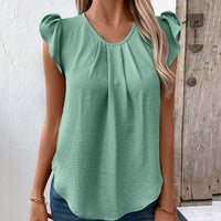 Amandine | Women's V-Neck Puff Sleeve Elegant Top