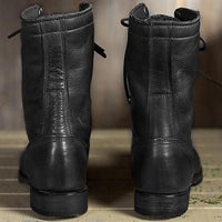 Amara | Women's Lace-Up Mid-Calf Design Boots