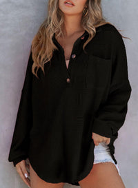 Amarante | Women's Button-Front Casual Dress in Black