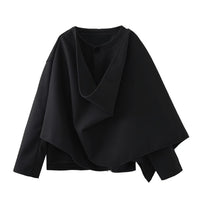 Amelie | Women's Asymmetric Modern Jacket in Black