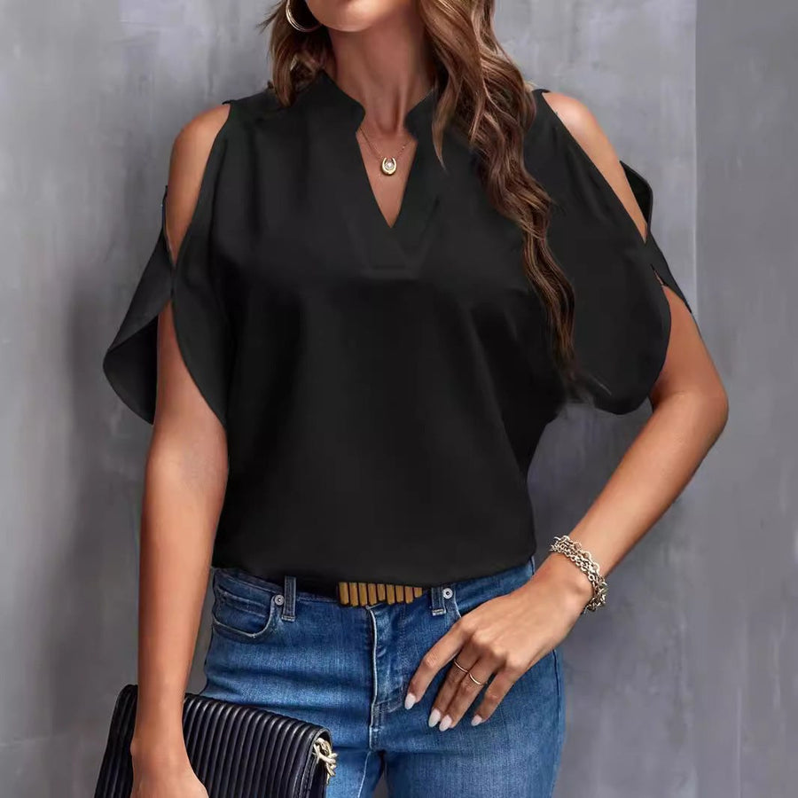 Amina | Women's Stand Collar Elegant Blouse