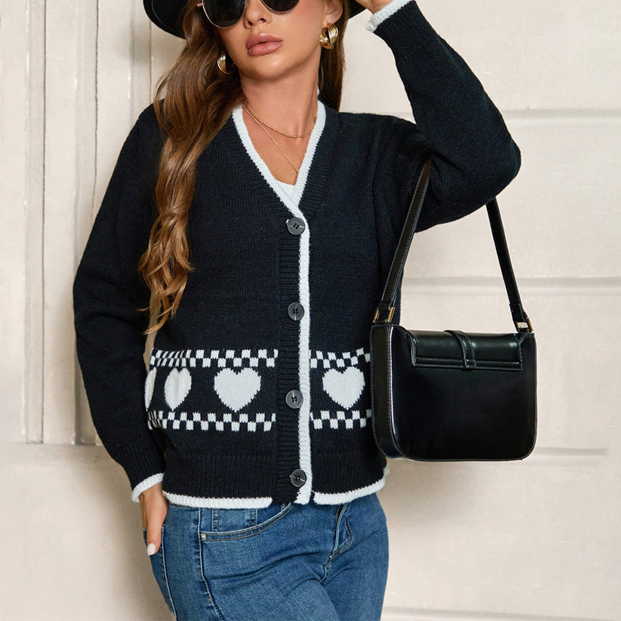 Amina | Women's Cardigan in Black