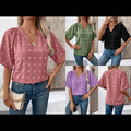 Aminta | Women's Floral Print Textured Elegant Top