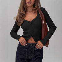 Ampelia | Women's V-Neck Button-Front Elegant Cardigan