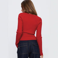 Ampelia | Women's V-Neck Button-Front Elegant Cardigan