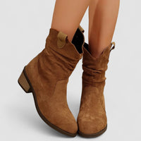 Anastasia | Women's Mid-Calf Pull Tab Detail Boots