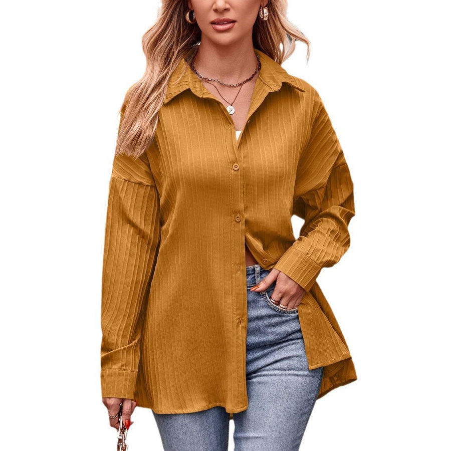 Anastasia | Women's Oversized Elegant Blouse in Erdfarb