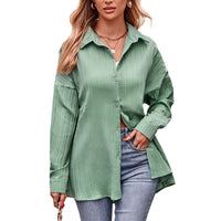 Anastasia | Women's Oversized Elegant Blouse in Light Green