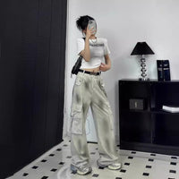 Anastasia | Women's Pockets Fashionable Pants – Dress Pants in White