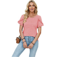 Ancelin | Women's Ruffle Detail T-Shirt