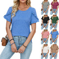 Ancelin | Women's Ruffle Detail T-Shirt