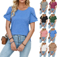 Ancelin | Women's Ruffle Detail T-Shirt