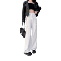 Andrea | Women's Wide Leg Pockets Pants in White