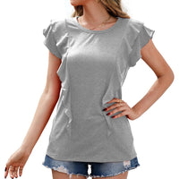 Andromeda | Women's Ruffle Detail Elegant T-Shirt