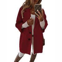 Anemone | Women's Button-Front Oversized Elegant Jacket
