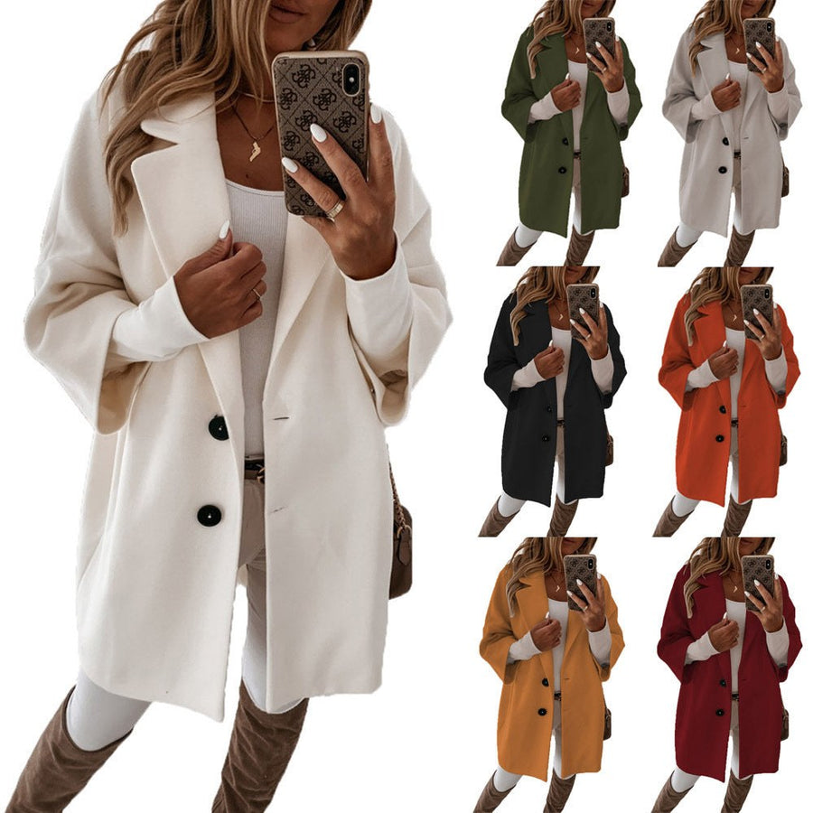 Anemone | Women's Button-Front Oversized Elegant Jacket