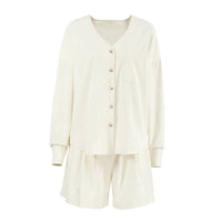 Angelique | Women's Comfortable Pajama Set in Beige