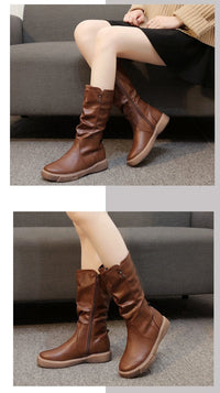 Anika | Women's Mid-Calf With Side Zipper Boots