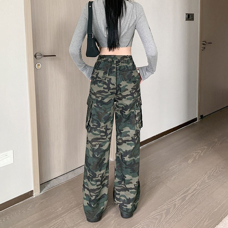 Anita | Women's Pockets Fashionable Pants – Dress Pants in Camouflage