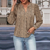 Annabeth | Women's Elegant Blouse Top in Khaki