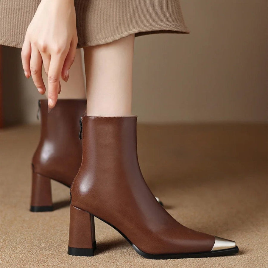 Anneke | Women's Pointed Toe Block Heel Style Boots