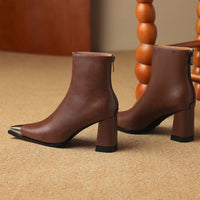 Anneke | Women's Pointed Toe Block Heel Style Boots